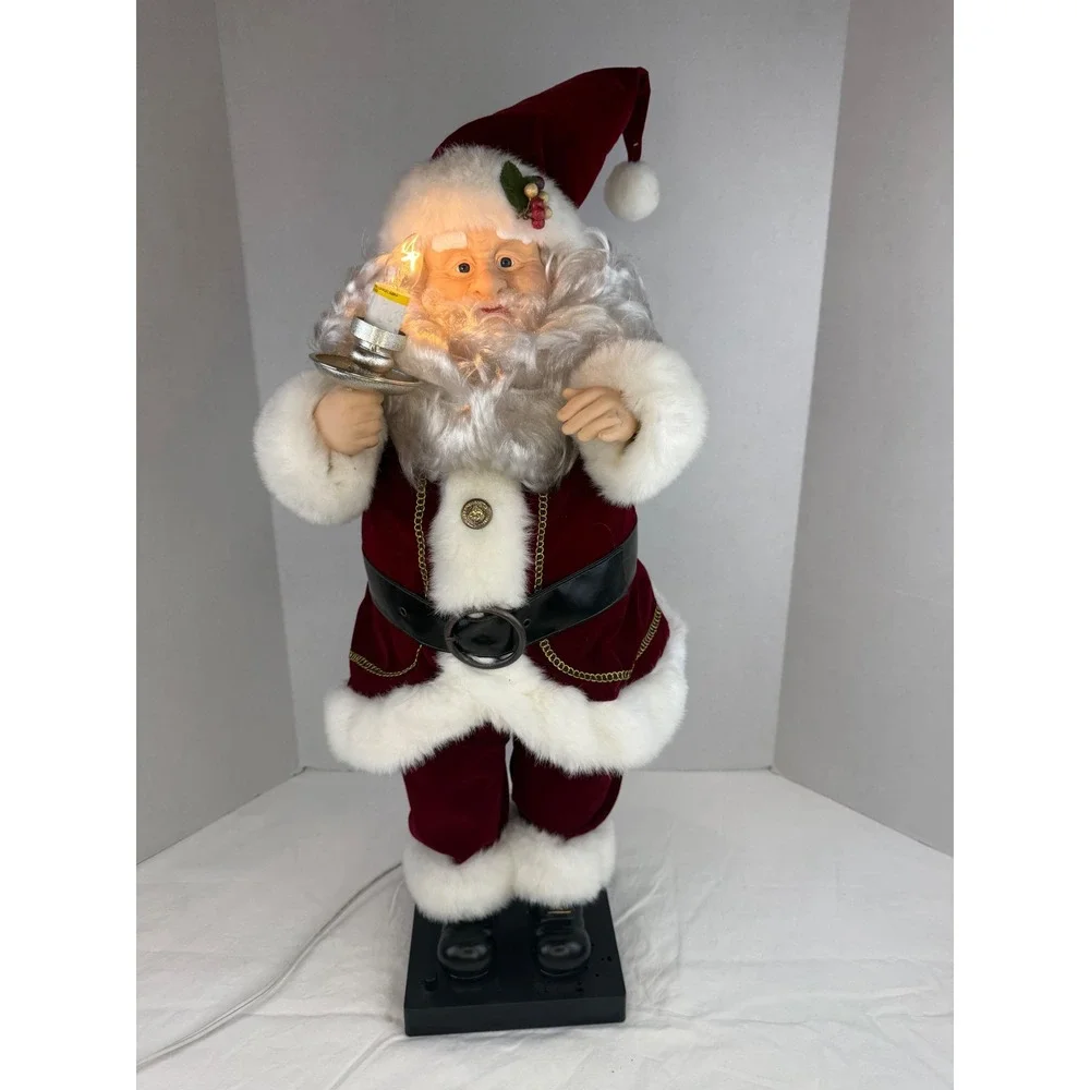 Vintage Traditions Deluxe Animated Santa with Light and Music 16 Holiday Tunes‎